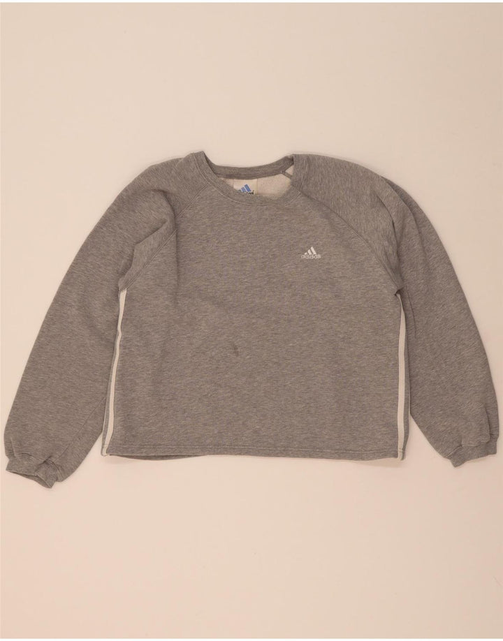 Adidas Γυναικείο Φούτερ Jumper UK 14 Μεσαίο γκρι βαμβακερό