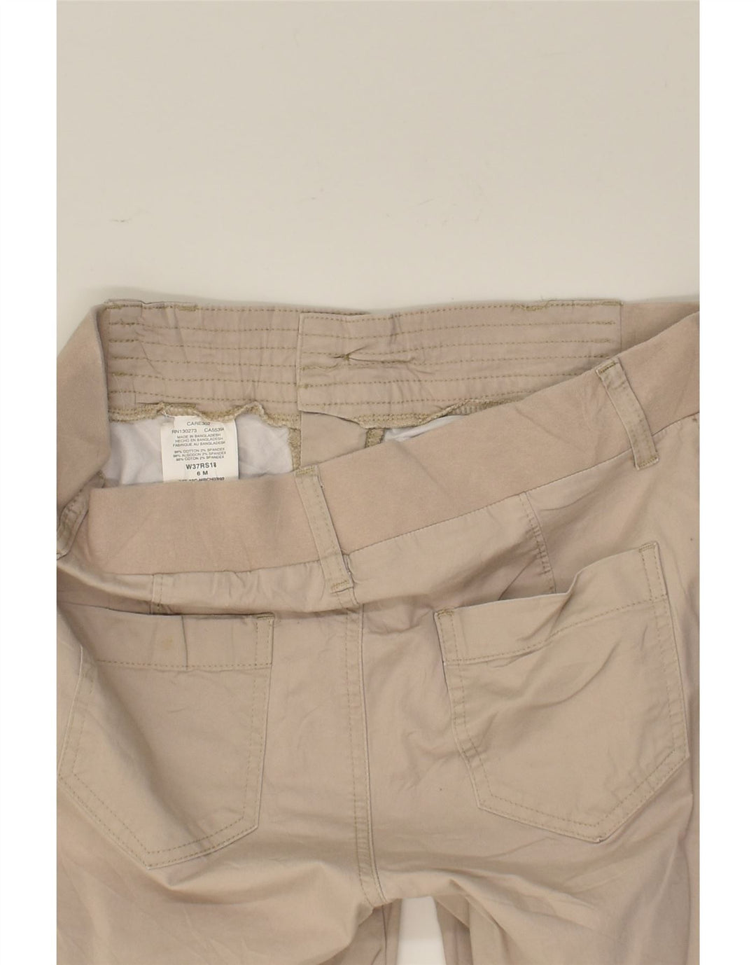 LEE Womens Casual Shorts US 6 Medium W32  Beige Cotton | Vintage Lee | Thrift | Second-Hand Lee | Used Clothing | Messina Hembry 
