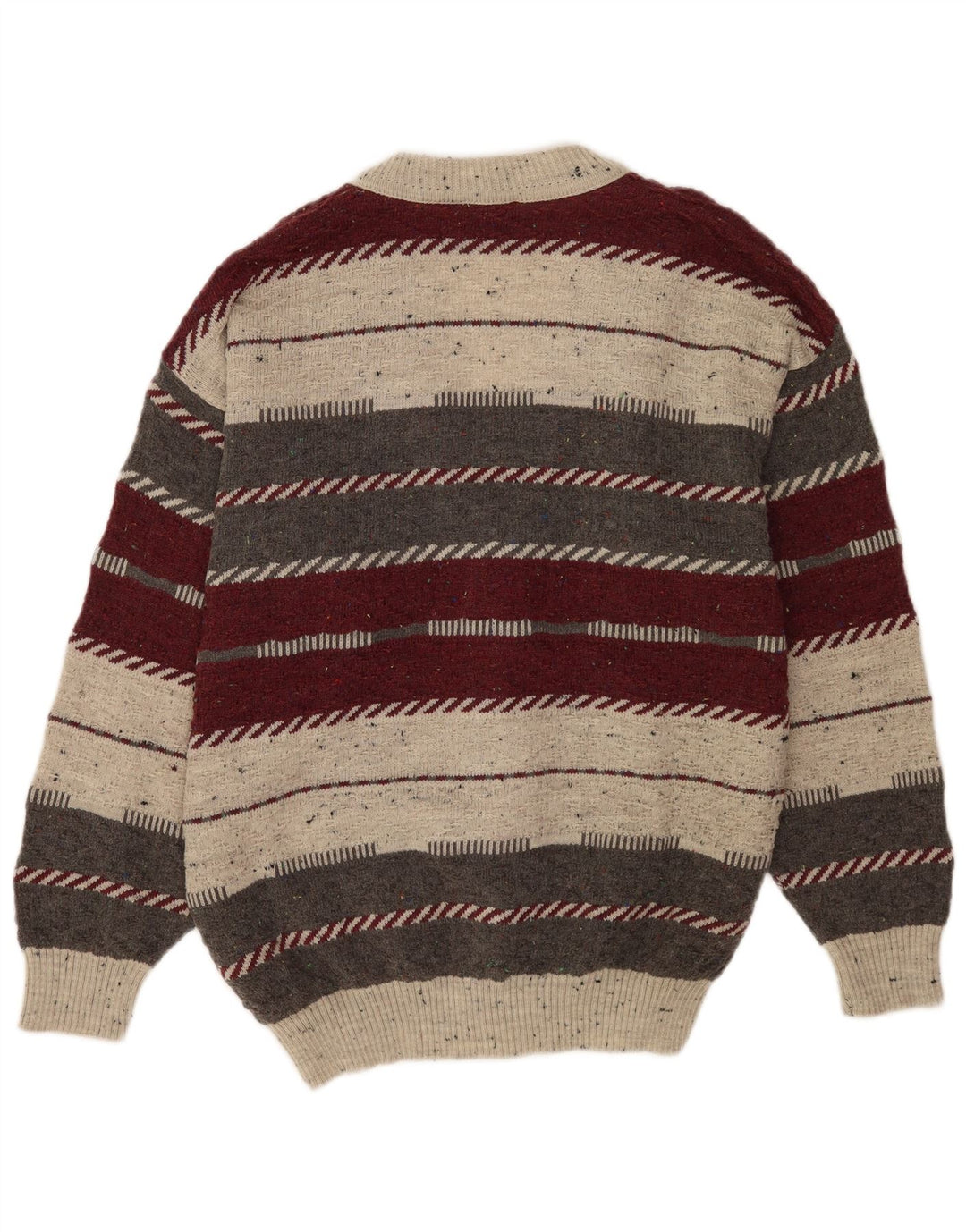 Ανδρικό πουλόβερ Bizzarro Cardigan IT 46/48 Μικρό πολύχρωμο ριγέ μαλλί