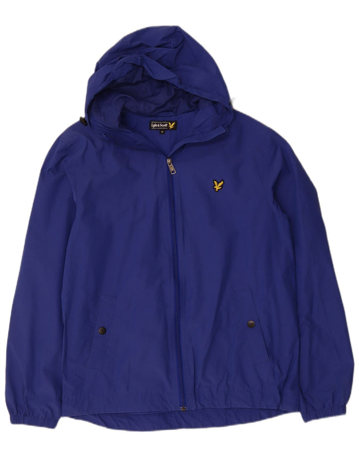LYLE & SCOTT Ανδρικό μπουφάν βροχής με κουκούλα UK 38 Medium Navy Blue Nylon