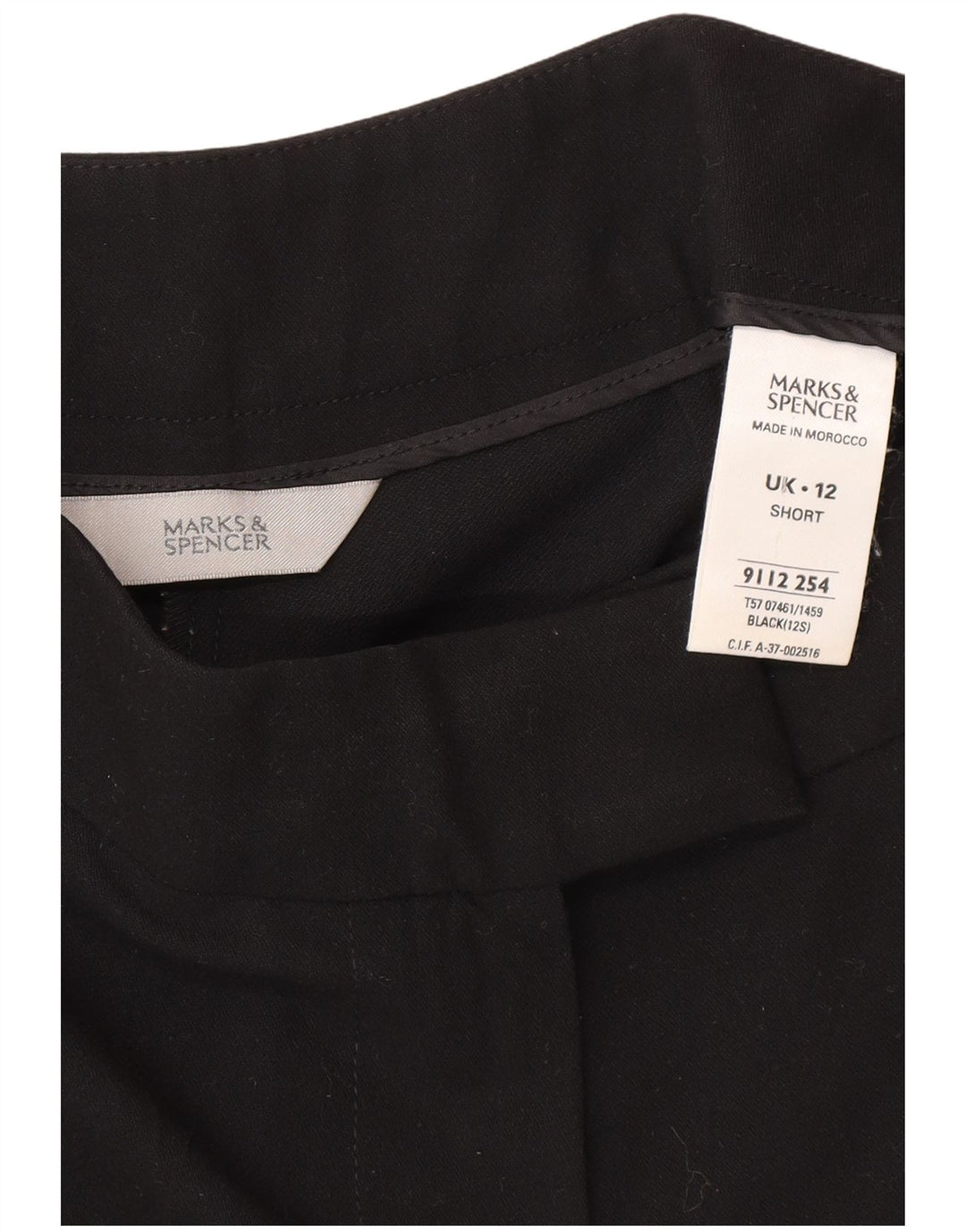 Marks & Spencer Γυναικεία Bootcut Casual Παντελόνι UK 12 Medium W30 L29 Black