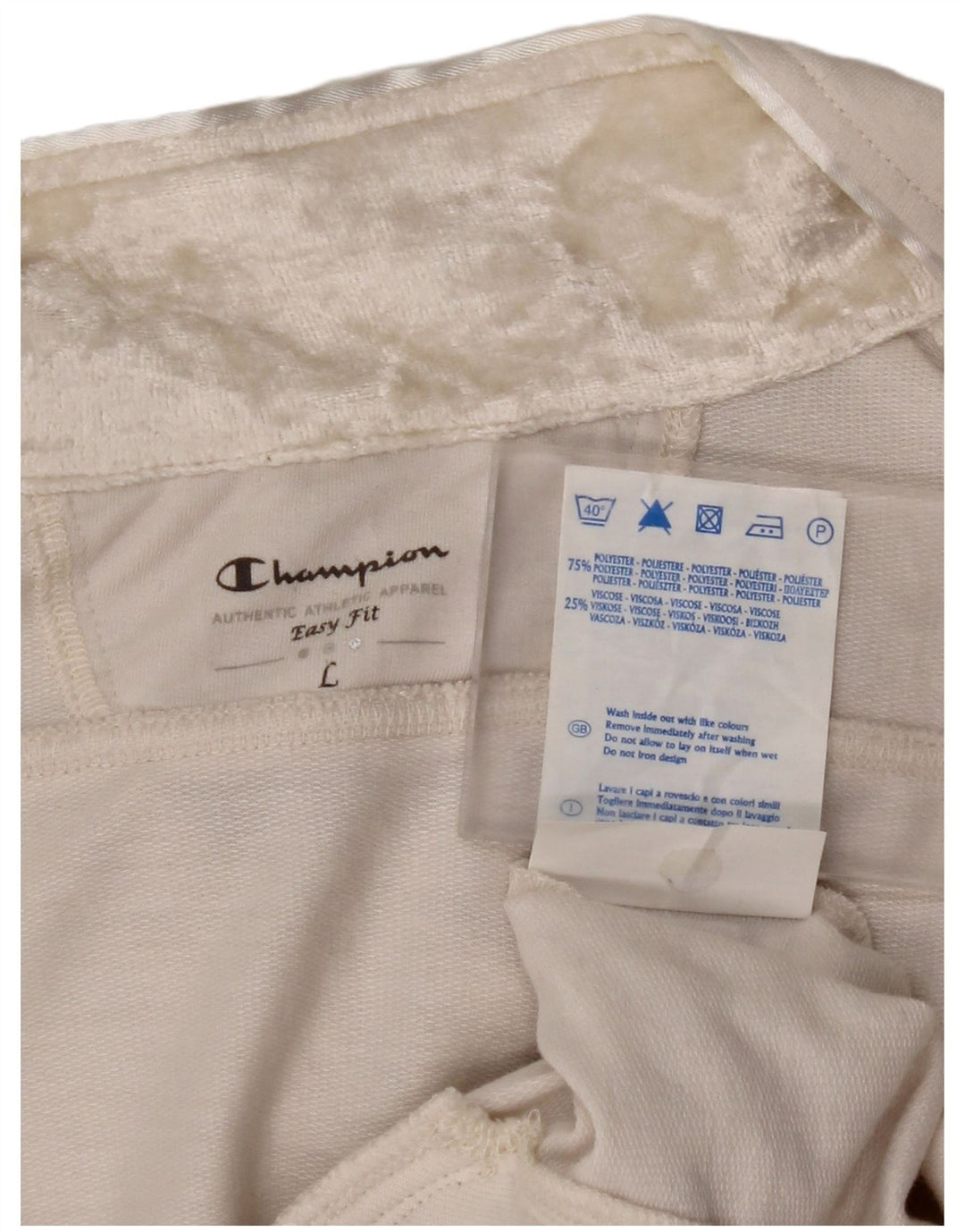 CHAMPION Γυναικεία αθλητική φόρμα Easy Fit Top Jacket UK 16 Large White Polyester