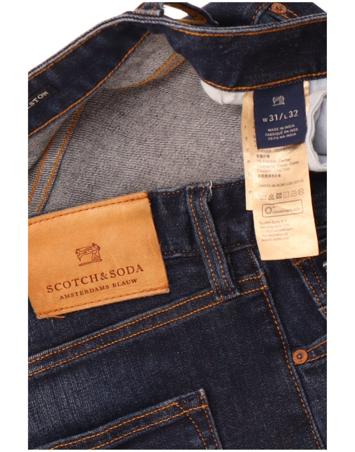SCOTCH & SODA Ανδρικά Ralston Slim Jeans W31 L32 Navy Blue Cotton