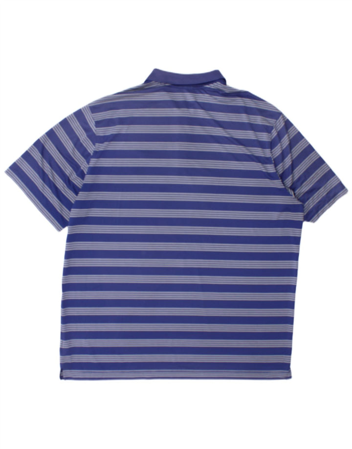 Ανδρικό μπλουζάκι πόλο Nike 2XL Navy Blue ριγέ πολυεστέρα