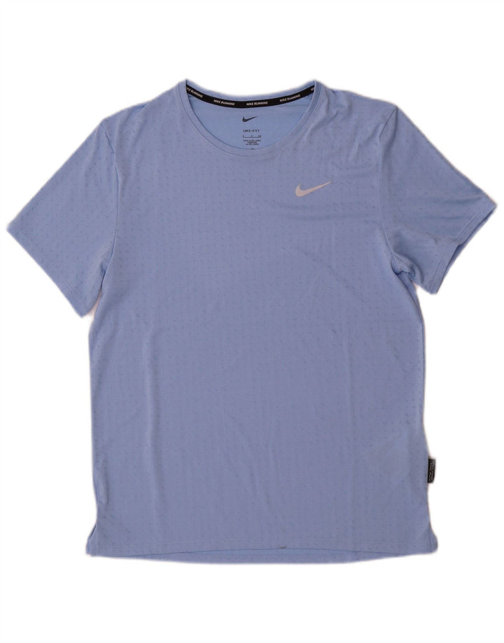 Ανδρικό μπλουζάκι Nike με μπλουζάκι Dri Fit, Μικρό πολυεστέρας με μπλε στίγματα