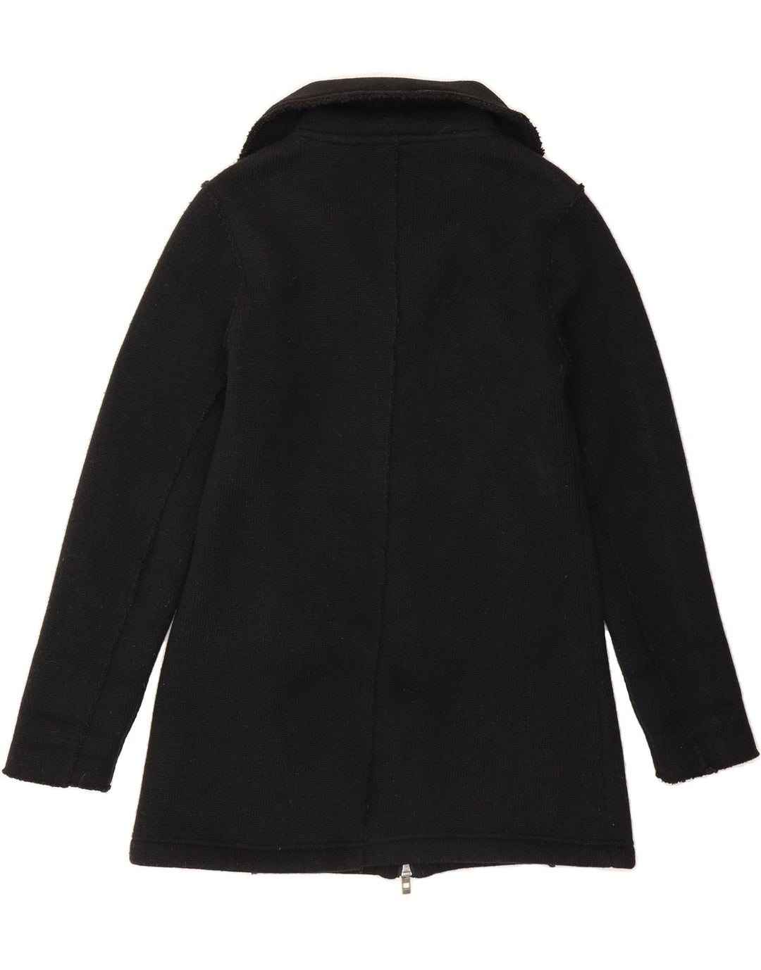 BENCH Womens Knit Overcoat UK 16 Large Black Acrylic Vintage Bench and Second-Hand Bench from Messina Hembry 