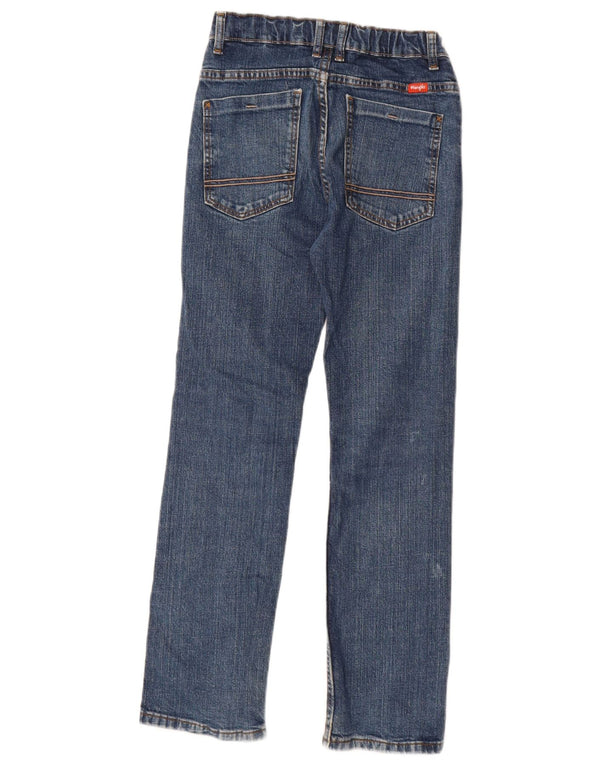 Wrangler Boys Straight Jeans 13-14 Years W28 L28 Blue Cotton
