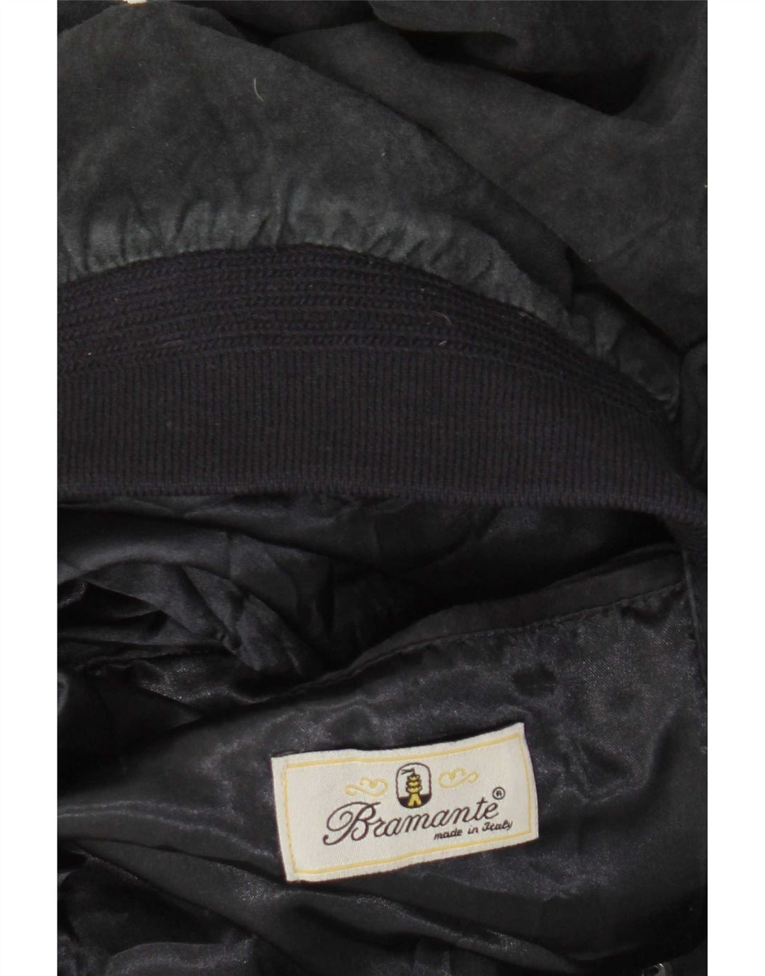 Bramante Ανδρικό Suede Bomber Jacket IT 48 Medium Black Leather