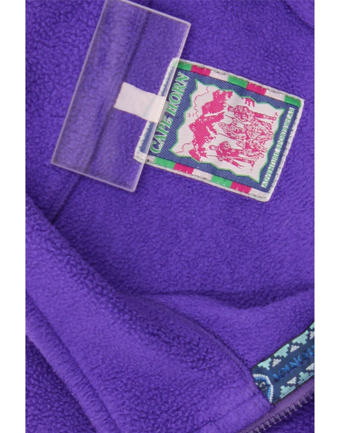 Cape Horn Ανδρικό φερμουάρ με λαιμόκοψη Fleece Jumper Μεσαίο Μωβ Γεωμετρικό