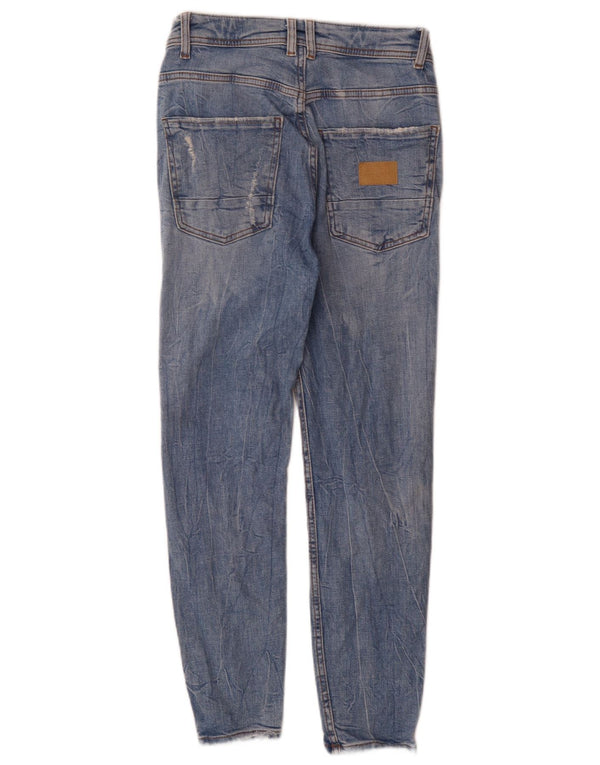 Zara Mens Distressed Slim Jeans EU 36 XS W29 L27 Μπλε βαμβακερό