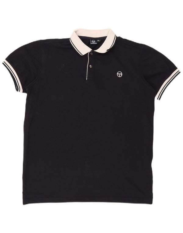 SERGIO TACCHINI Ανδρικό μπλουζάκι πόλο XL Navy Blue βαμβακερό