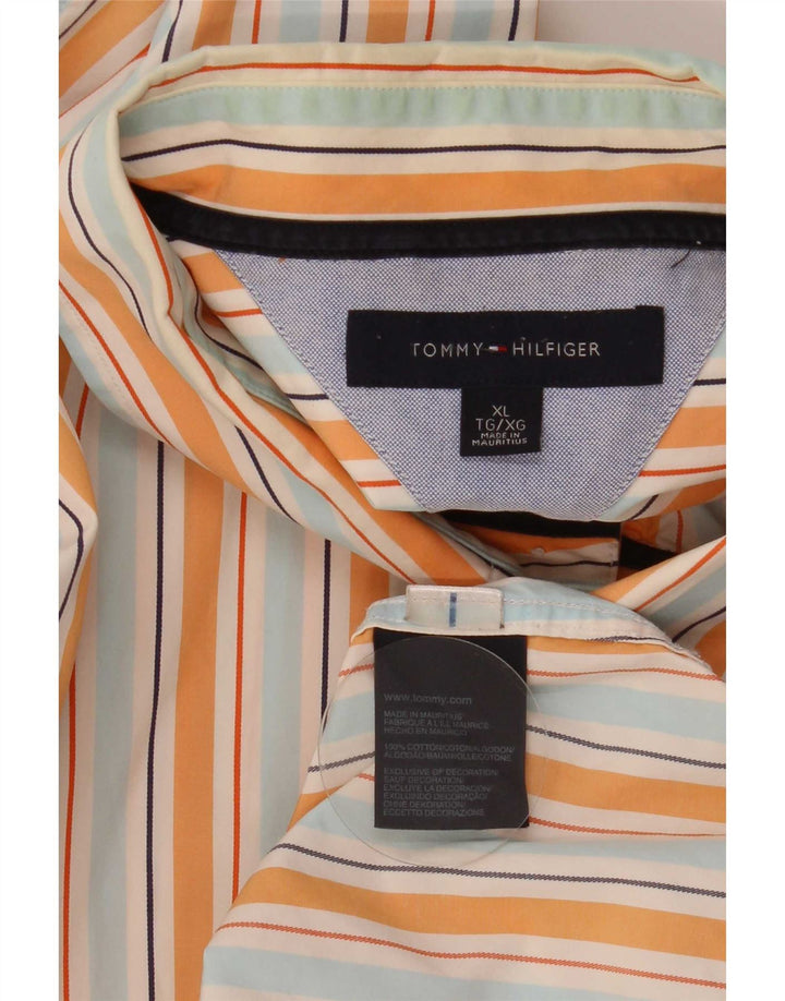 Ανδρικό πουκάμισο Tommy Hilfiger XL Πολύχρωμο Βαμβακερό ριγέ