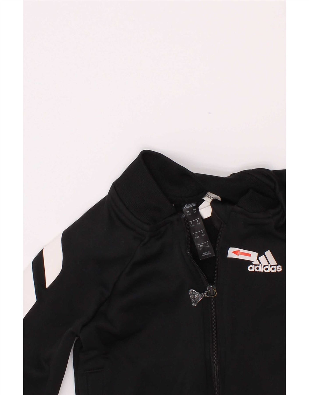Adidas Boys αθλητική φόρμα Adidas Top Jacket 3-4 Years Black Colourblock Polyester