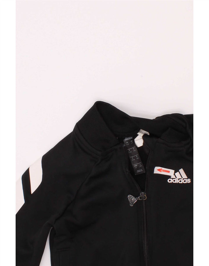 Adidas Boys αθλητική φόρμα Adidas Top Jacket 3-4 Years Black Colourblock Polyester