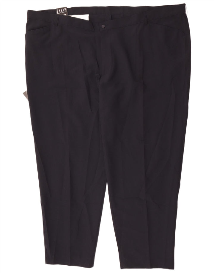 Farah Ανδρικό ίσιο casual παντελόνι W60 L33 Navy Blue Polyester