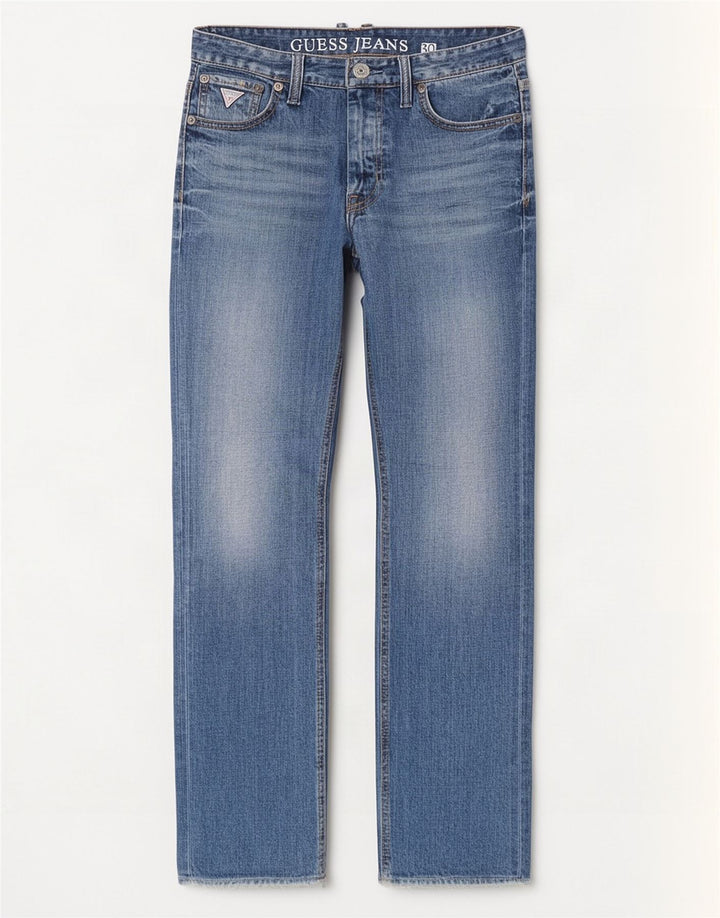Ανδρικό τζιν ίσιο Guess W30 L33 Μπλε βαμβακερό