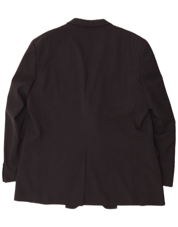 DOUGLAS Ανδρικό σακάκι σακάκι με 2 κουμπιά UK 46 3XL μαύρο πολυεστέρα