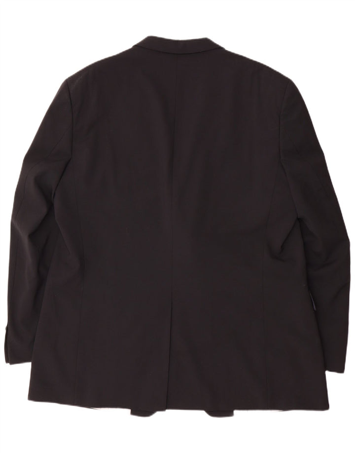 DOUGLAS Ανδρικό σακάκι σακάκι με 2 κουμπιά UK 46 3XL μαύρο πολυεστέρα