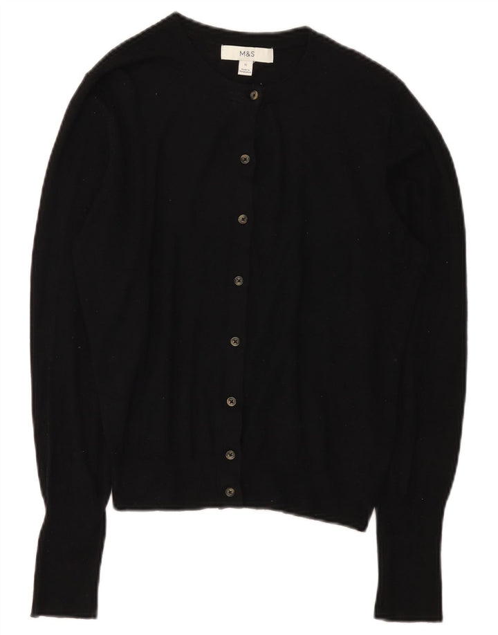Marks & Spencer Γυναικεία ζακέτα Crop UK 12 μεσαία μαύρη βισκόζη