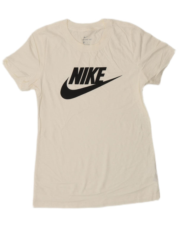 Γυναικείο γραφικό μπλουζάκι NIKE Top UK 6 XS Λευκό