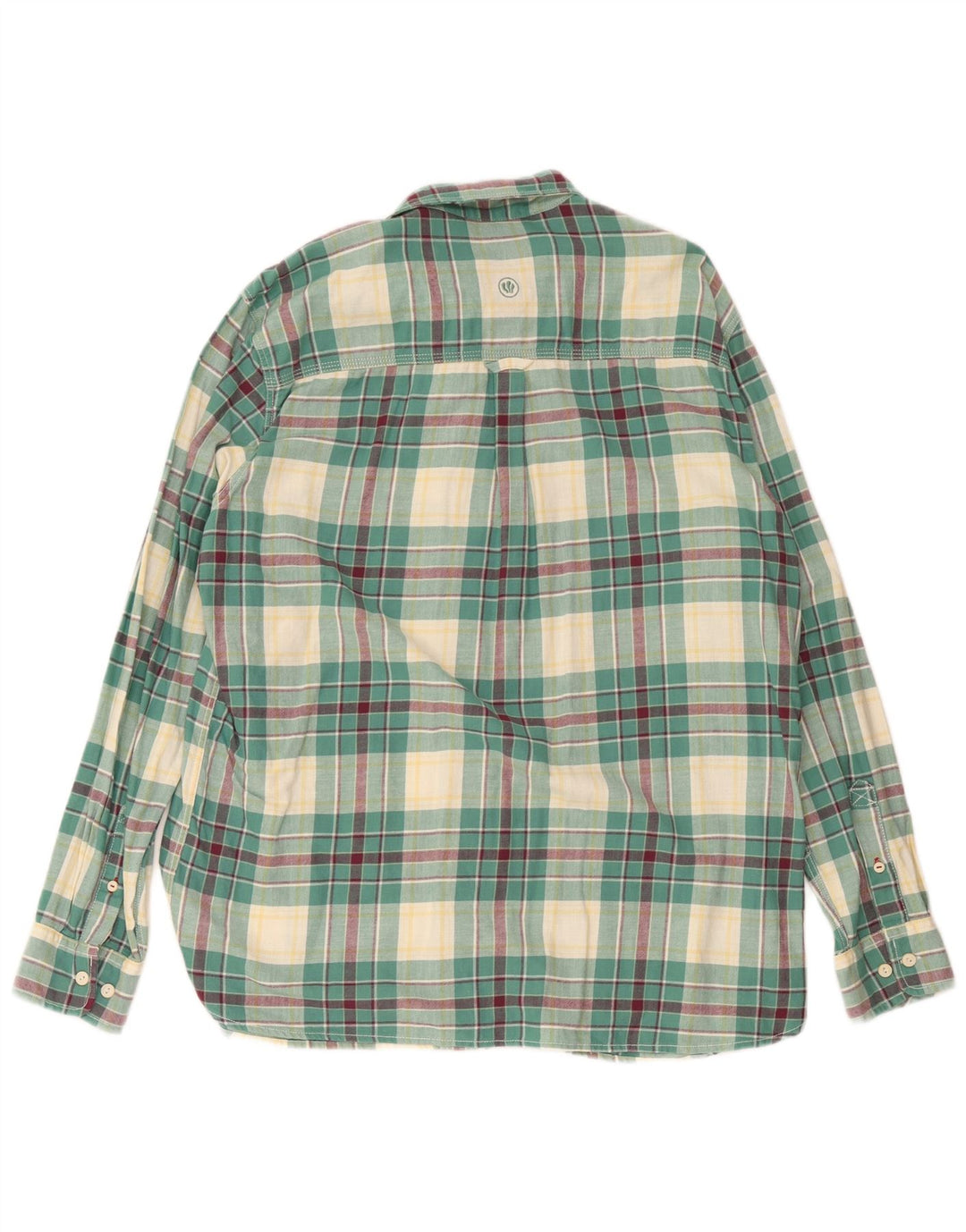 Ανδρικό φανελένιο πουκάμισο Fat Face XL Green Check Cotton
