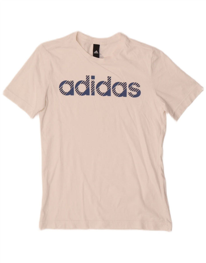 Adidas Boys Graphic T-Shirt Top 13-14 Years Λευκό