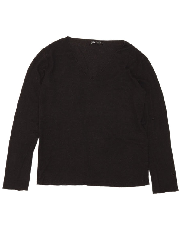 Zara Γυναικείο Μακρυμάνικο τοπ UK 18 XL Μαύρο