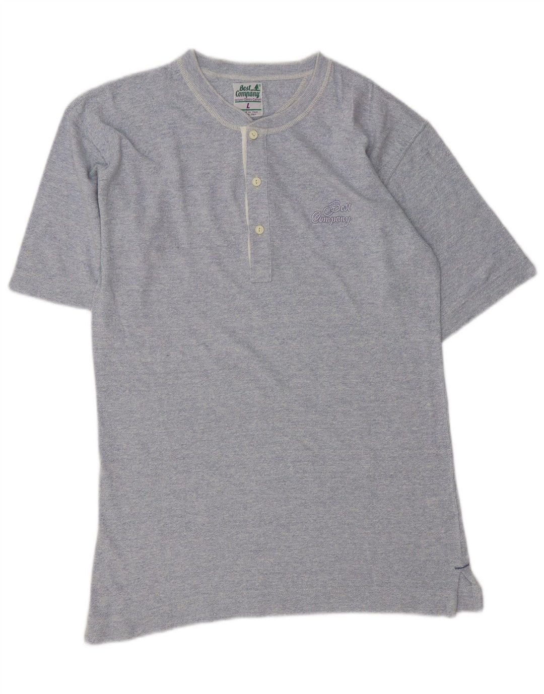 BEST COMPANY Ανδρικό πουκάμισο πόλο μεγάλο μπλε βαμβακερό