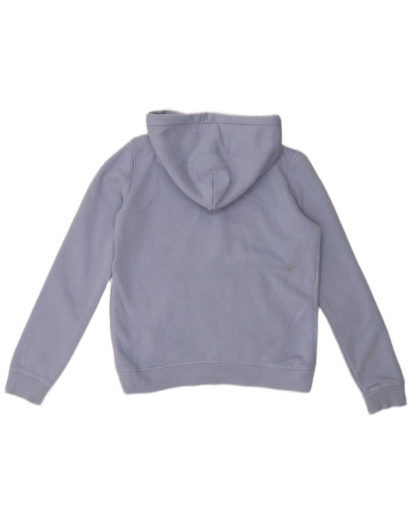 Jack Wills Γυναικεία γραφικά υπερμεγέθη μπλούζα με κουκούλα UK 10 Small Blue Cotton