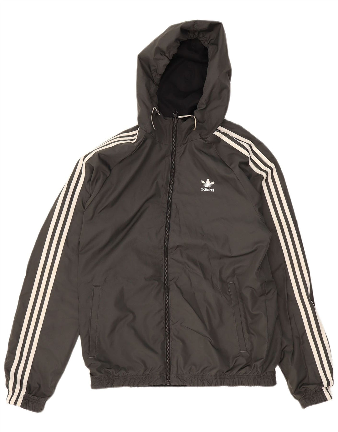Ανδρικό γραφικό αναστρέψιμο μπουφάν ADIDAS UK 38 Medium Black Colourblock