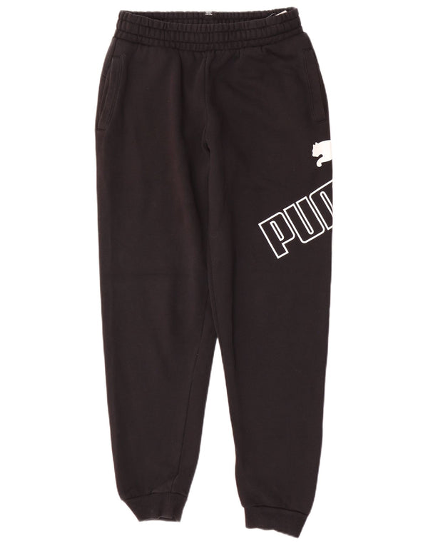 Παντελόνι αθλητικής φόρμας PUMA Boys Graphic Joggers 13-14 ετών Μαύρο βαμβακερό