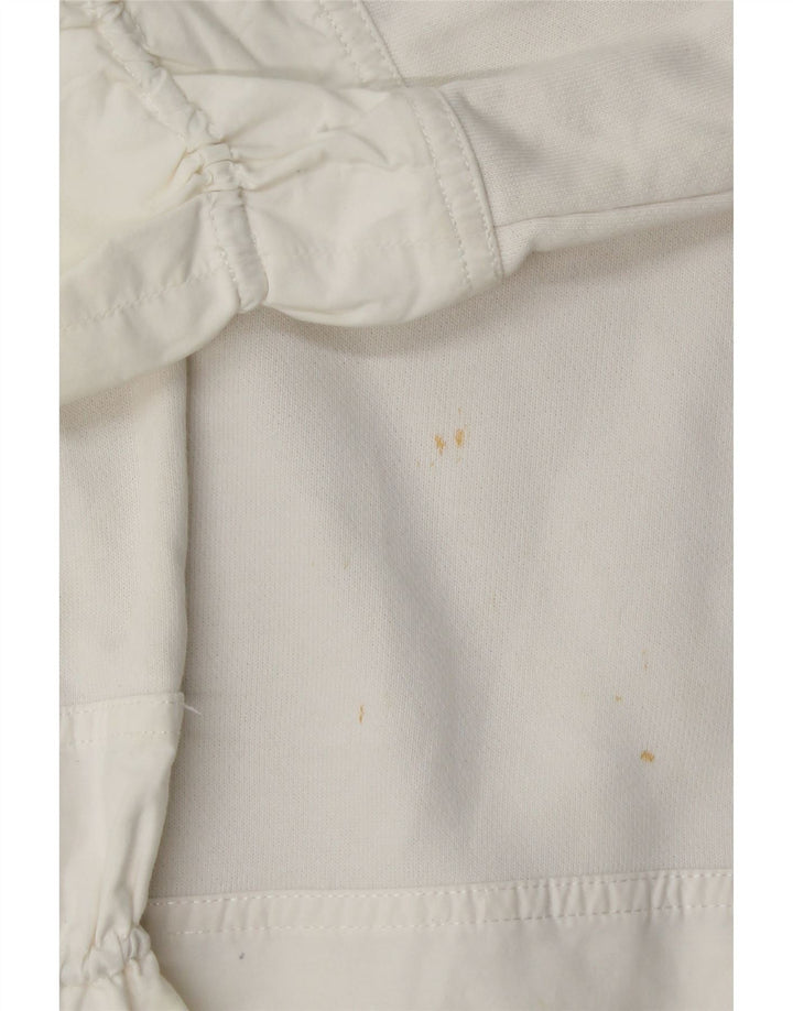 Cos Γυναικείο φούτερ μεγάλου μεγέθους Jumper UK 10 Small λευκό βαμβακερό