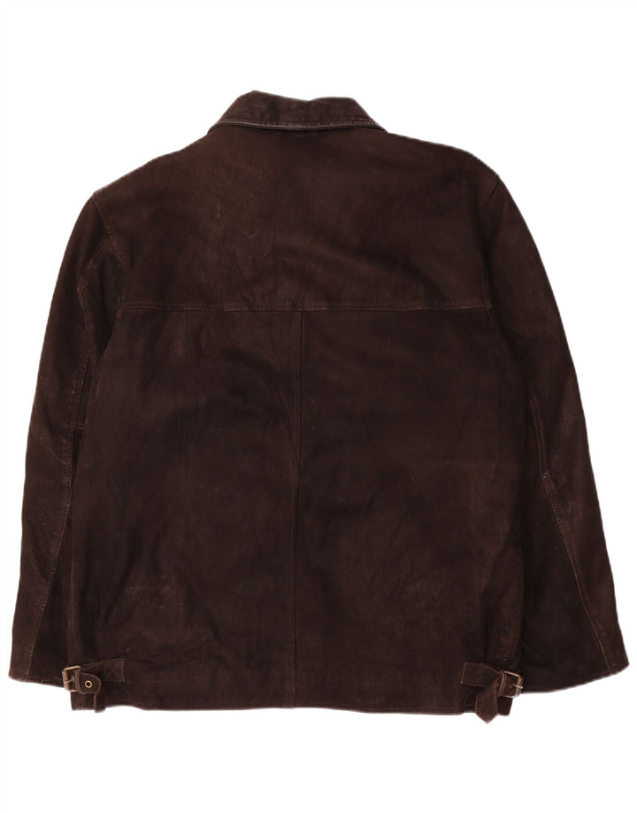 Vintage Ανδρικό Δερμάτινο Μπουφάν UK 36 Small Brown