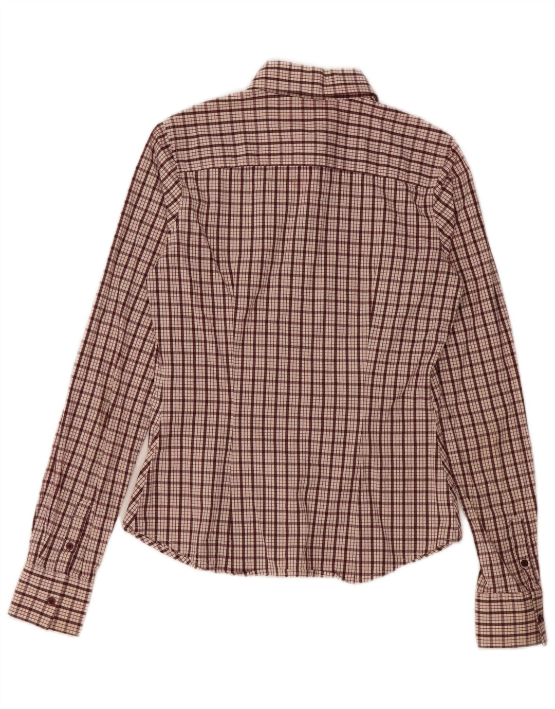 Tommy Hilfiger Γυναικείο Πουκάμισο US 6 Medium Maroon Check Cotton