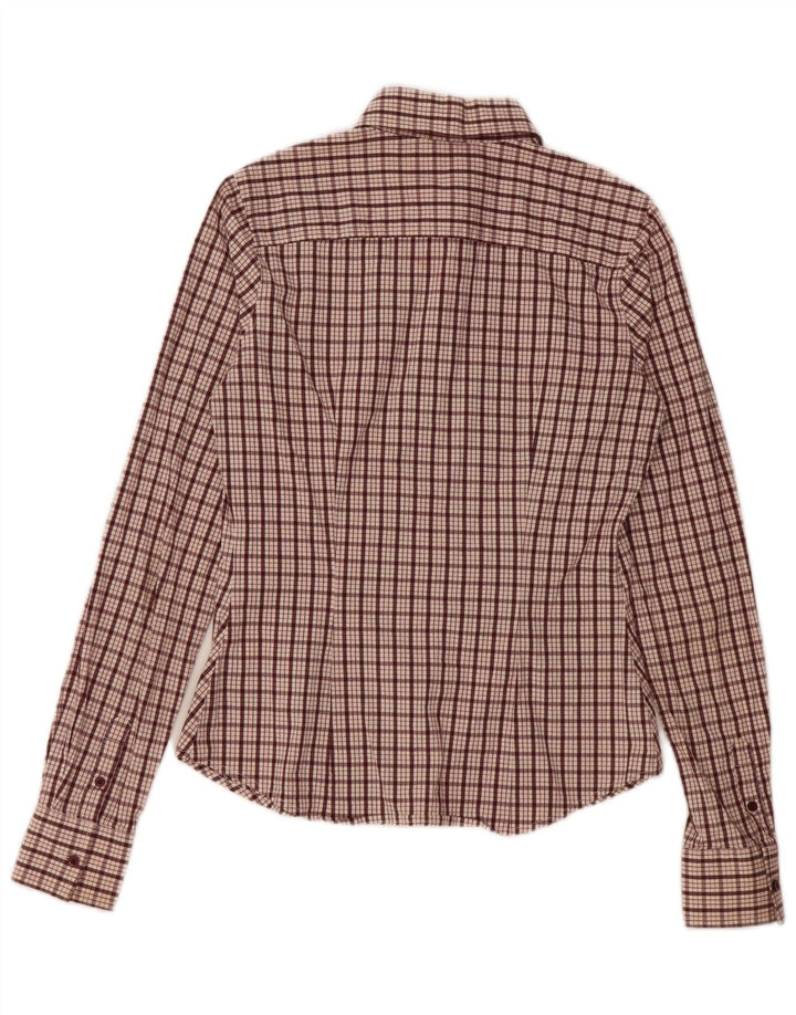Tommy Hilfiger Γυναικείο Πουκάμισο US 6 Medium Maroon Check Cotton