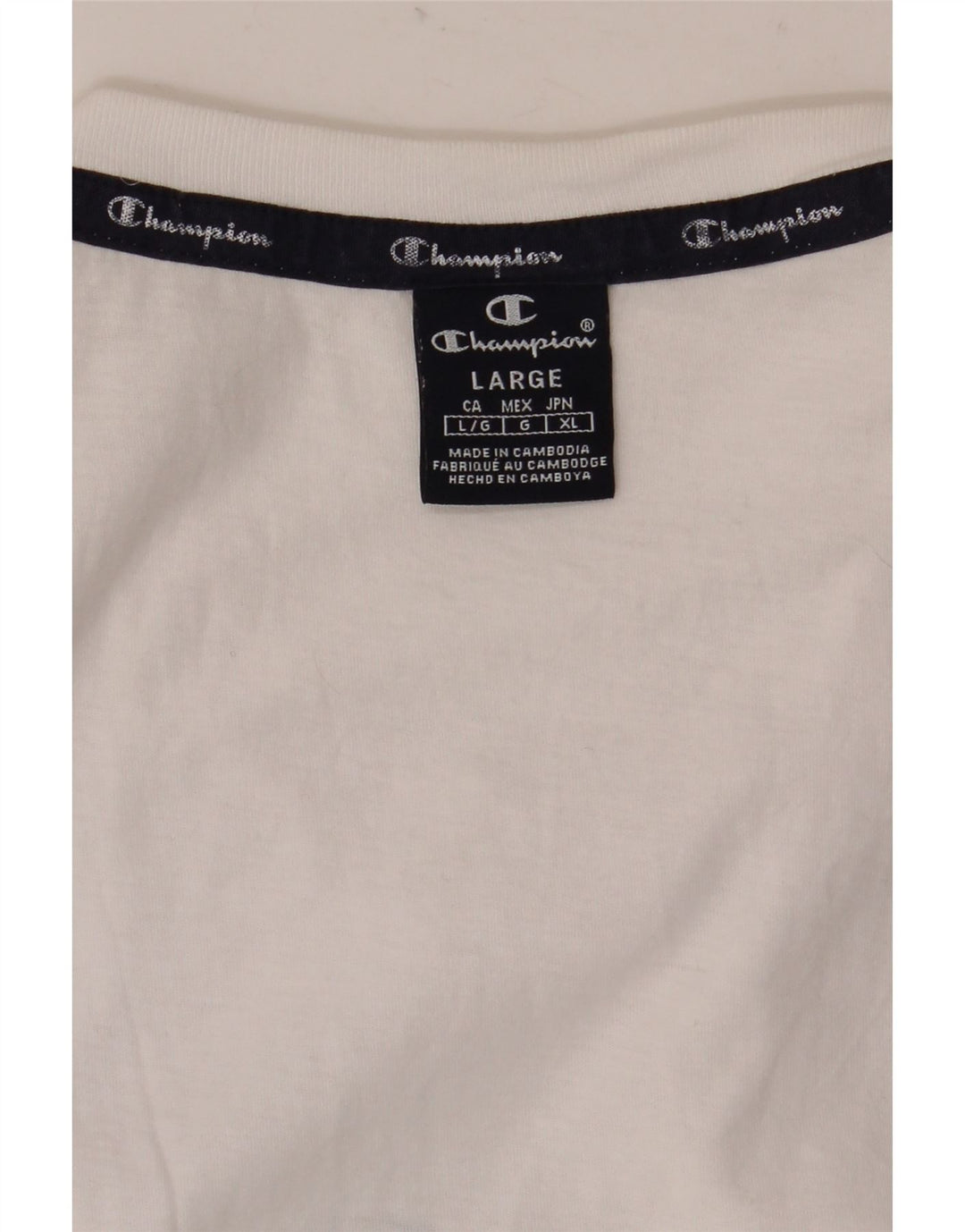 Ανδρικό T-Shirt Champion Top Large White Colourblock