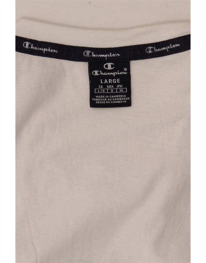 Ανδρικό T-Shirt Champion Top Large White Colourblock