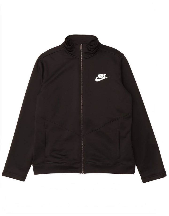 Μπουφάν Nike Boys αθλητική φόρμα 13-14 ετών XL μαύρο πολυεστέρα