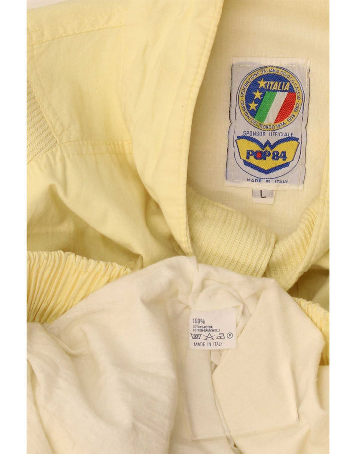 POP 84 Ανδρικό Bomber Jacket UK 40 Large Yellow Cotton