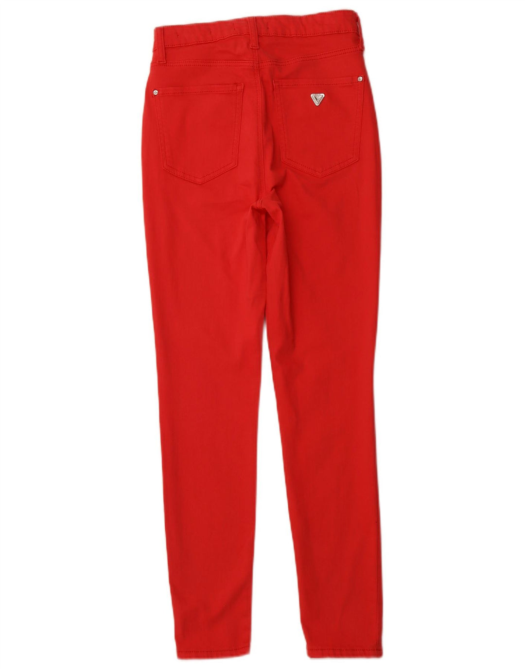 GUESS Γυναικείο Ψηλό Skinny Jeans W27 L27 Κόκκινο βαμβακερό