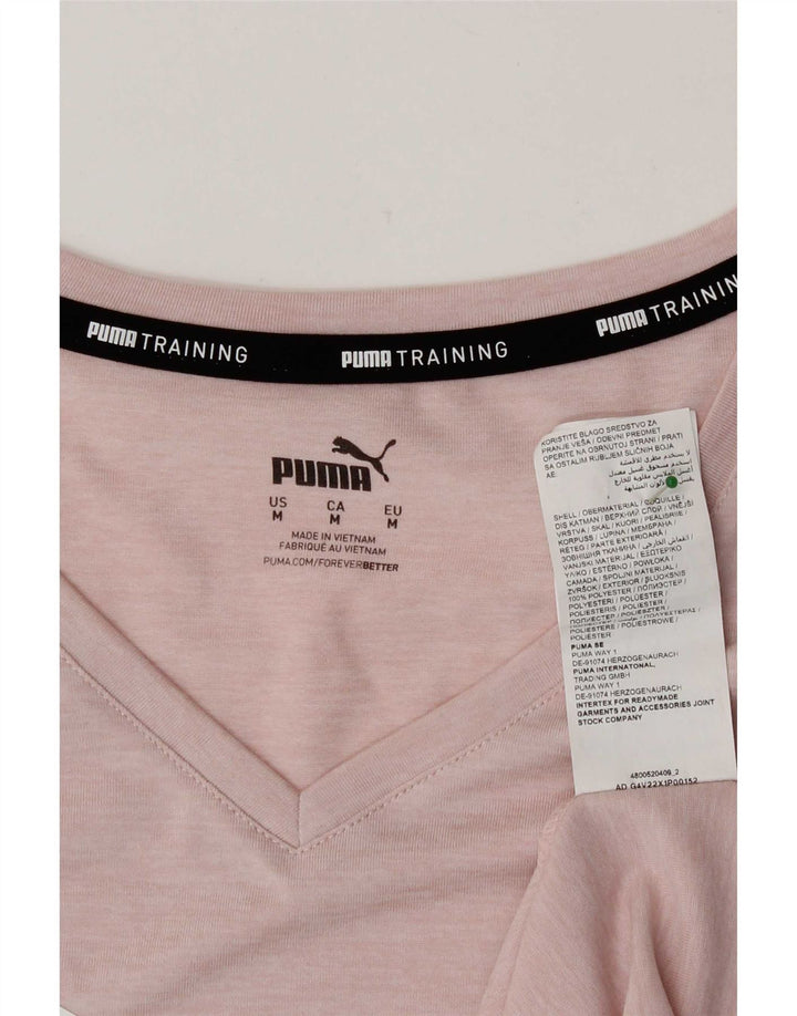 Γυναικείο γραφικό μπλουζάκι Puma Top UK 14 Medium Pink Polyester