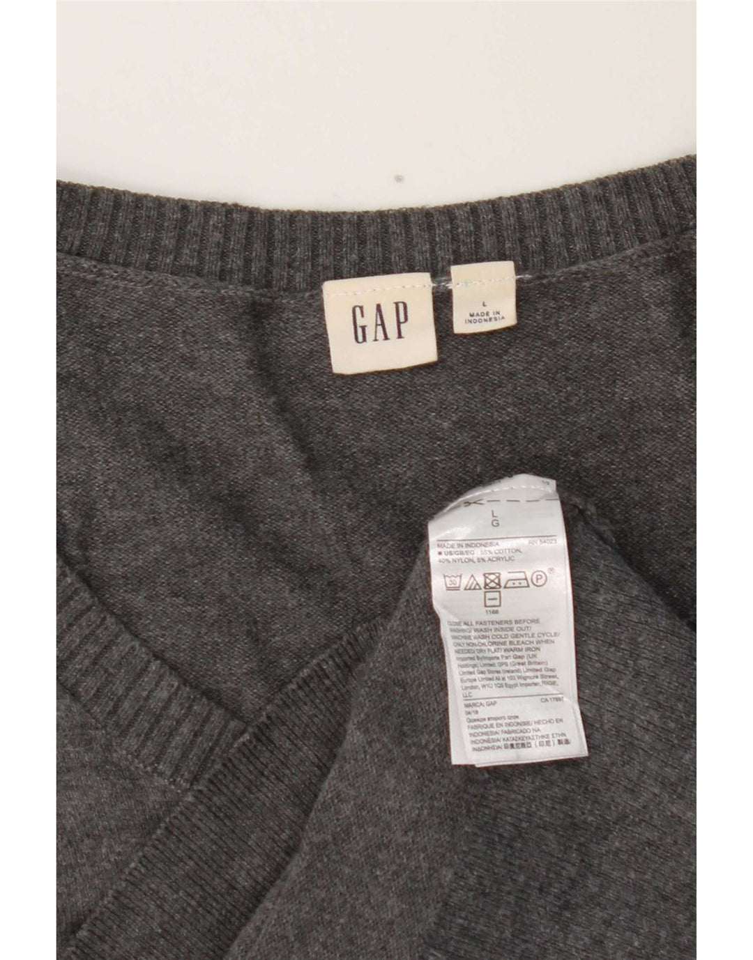 Γυναικεία ζακέτα Gap UK 14 Large Grey Cotton