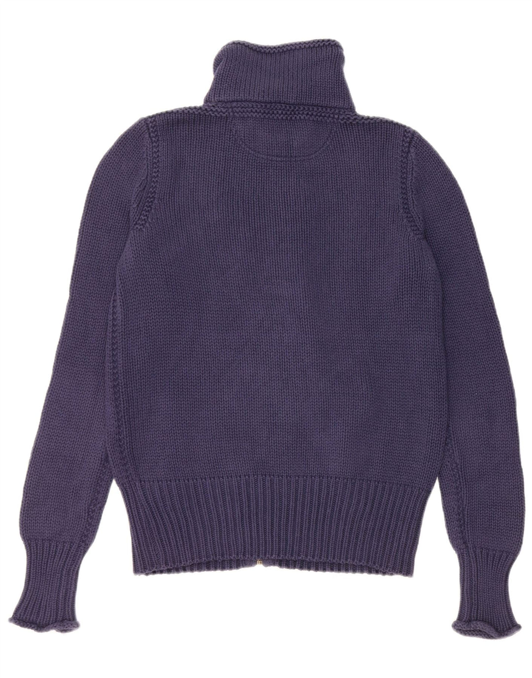 RALPH LAUREN Γυναικείο πουλόβερ ζακέτα UK 14 Medium Navy Blue Cotton