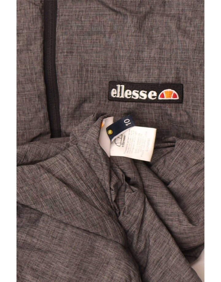 Ellesse γυναικείο μπουφάν με κουκούλα με αναστρέψιμη επένδυση UK 10 Small Grey Nylon