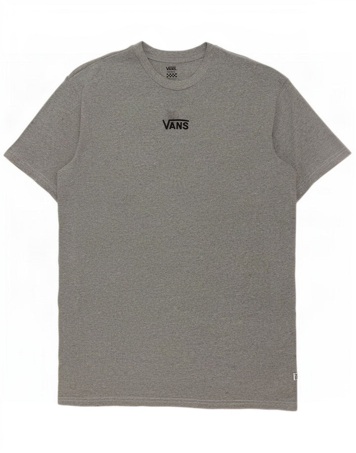 Ανδρικό T-Shirt Vans Μπλουζάκι από βαμβακερό μικρό γκρι χρώμα