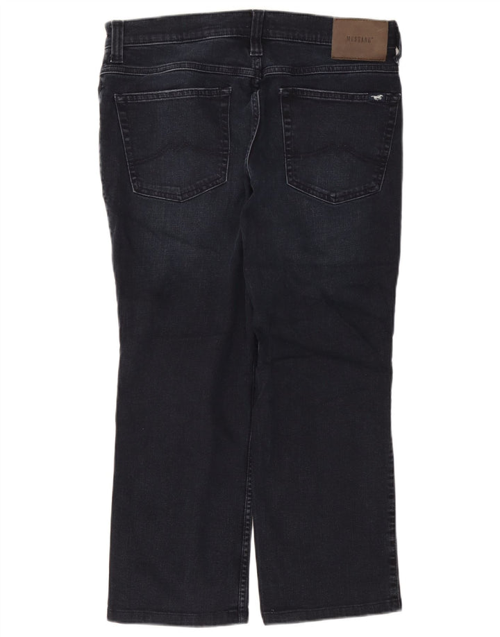 Mustang Ανδρικό Cropped Straight Jeans W34 L24 Navy Blue Cotton