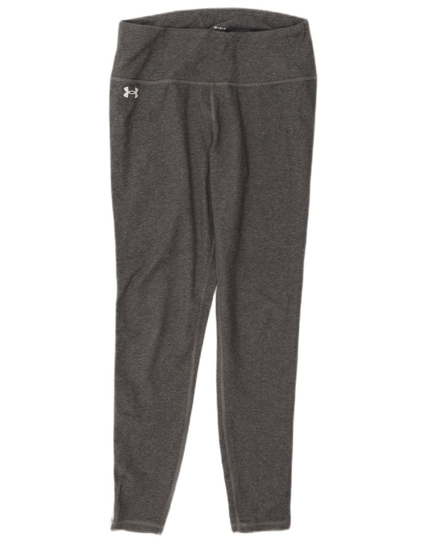 Under Armour Γυναικείο Crop κολάν UK 14 Medium Grey Colourblock Βαμβακερό