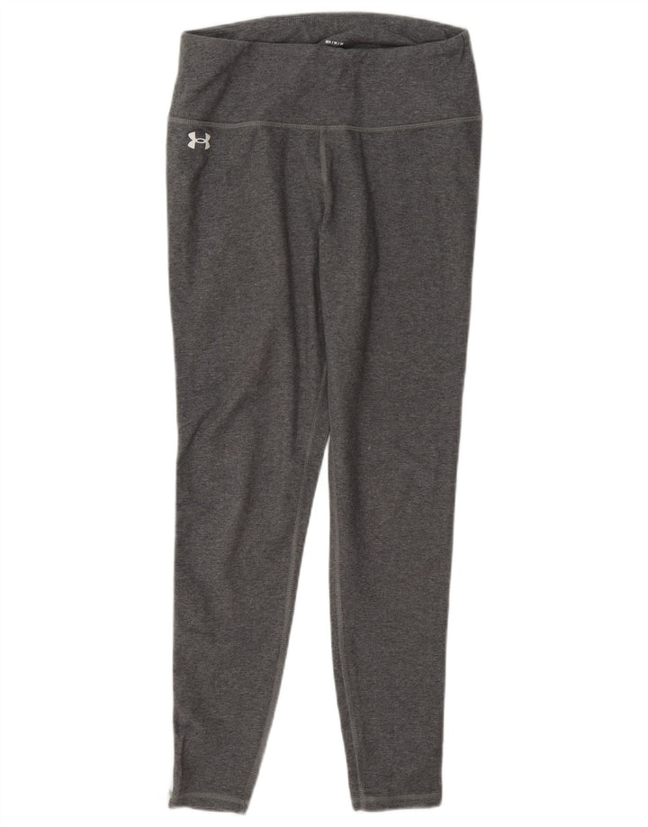 Under Armour Γυναικείο Crop κολάν UK 14 Medium Grey Colourblock Βαμβακερό