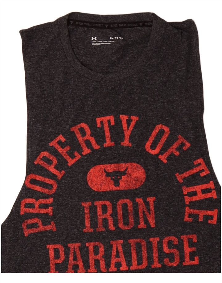 UNDER ARMOUR Ανδρικό γραφικό γιλέκο XL Γκρι βαμβακερό