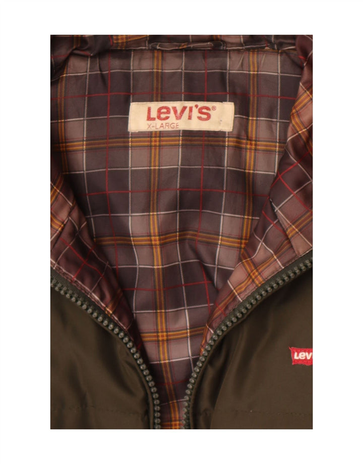 Ανδρικό μπουφάν με κουκούλα Levi's UK 42 XL Χακί